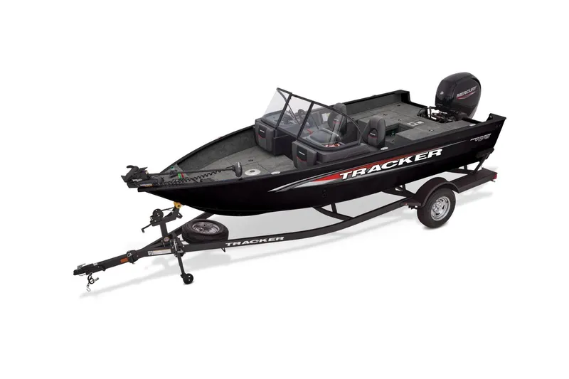 Slide: The Image of Manufacturer Provided Image: 2026 Tracker Pro Guide V-175 Combo boat on trailer, side view. - 53