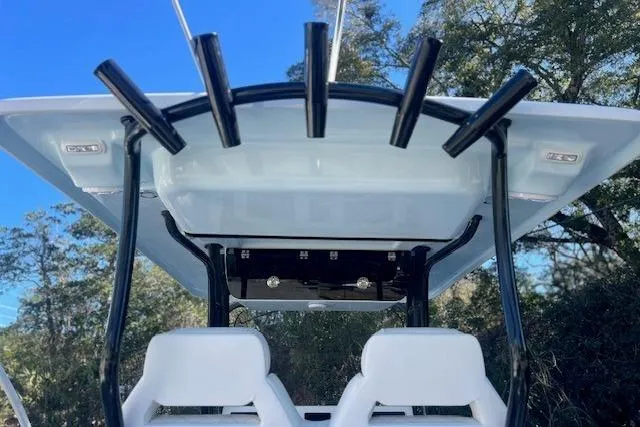 Slide: The Image of Rear seat of Key West 263 FS boat, 2026 model. - 8