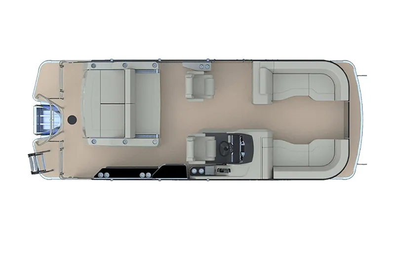 Slide: The Image of Captain's chair on 2022 Godfrey Monaco 235 SFL boat, featuring sleek design and comfortable seating. - 9