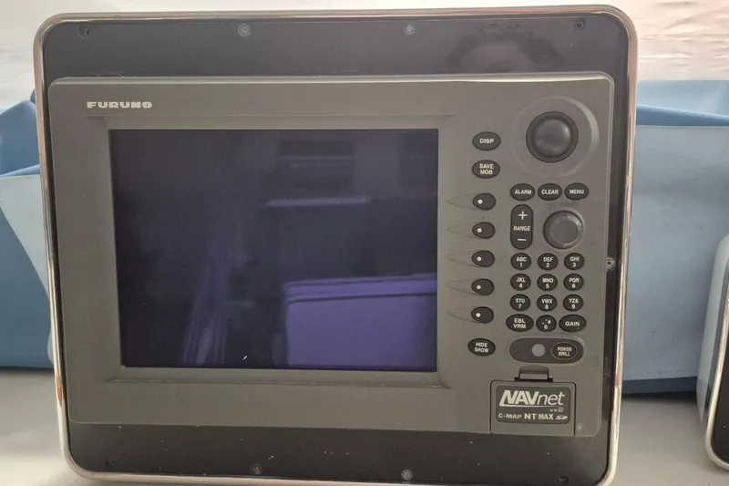 Slide: The Image of Furuno NAVnet marine navigation system on 1985 Grand Banks 42 Classic yacht. - 71