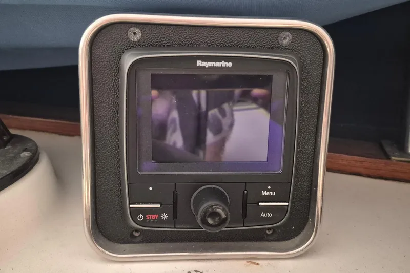 Slide: The Image of Raymarine navigation display on 1985 Grand Banks 42 Classic yacht. - 72