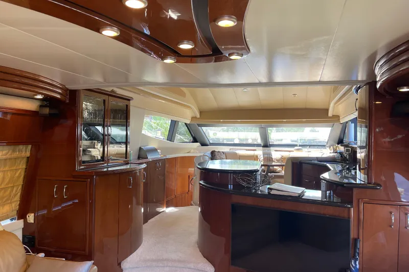 Slide: The Image of Luxurious 2006 Marquis 59 yacht bathroom with elegant fixtures and modern design. - 16