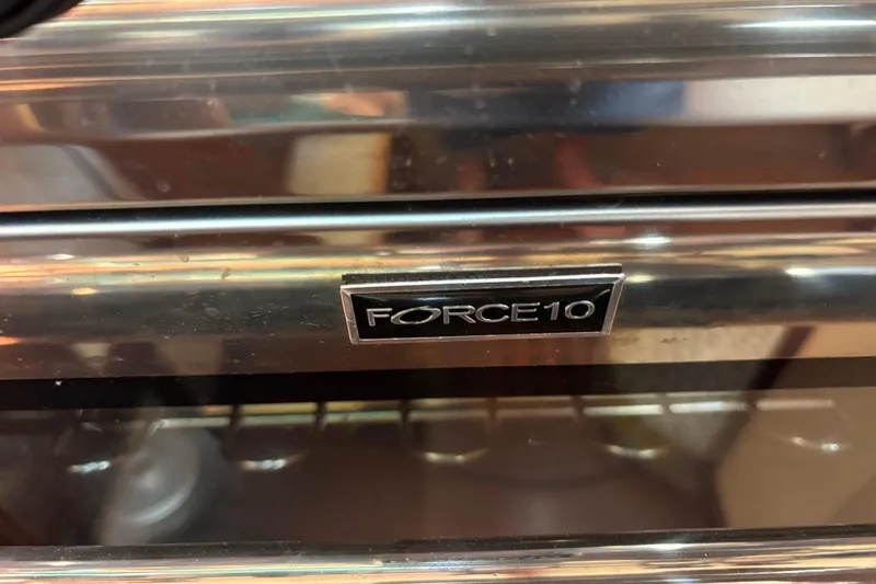 Slide: The Image of Close-up of a Force 10 stove on a 1983 Bristol Channel Cutter 28. - 40