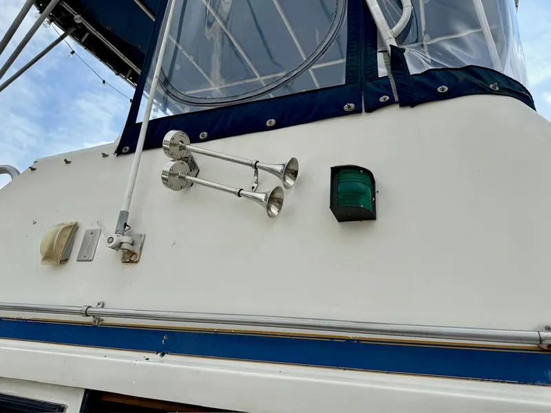 Slide: The Image of Close-up of 1988 PT 42 Yacht with horn and light. - 4