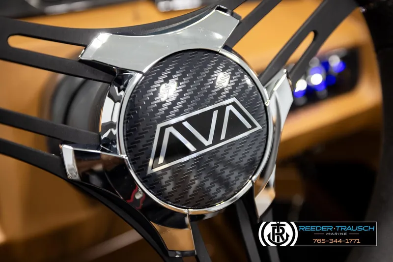 Slide: The Image of Steering wheel of 2026 Avalon LSZ CRB with carbon fiber design and logo. - 31