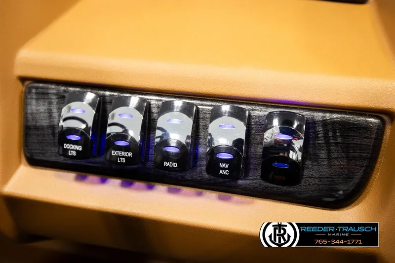 Slide: The Image of Control panel of 2026 Avalon LSZ CRB with labeled switches for various functions. - 37