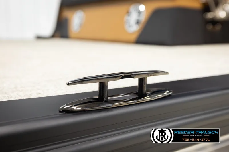 Slide: The Image of 2026 Avalon LSZ CRB boat cleat detail, Reeder-Trausch Marine branding visible. - 53