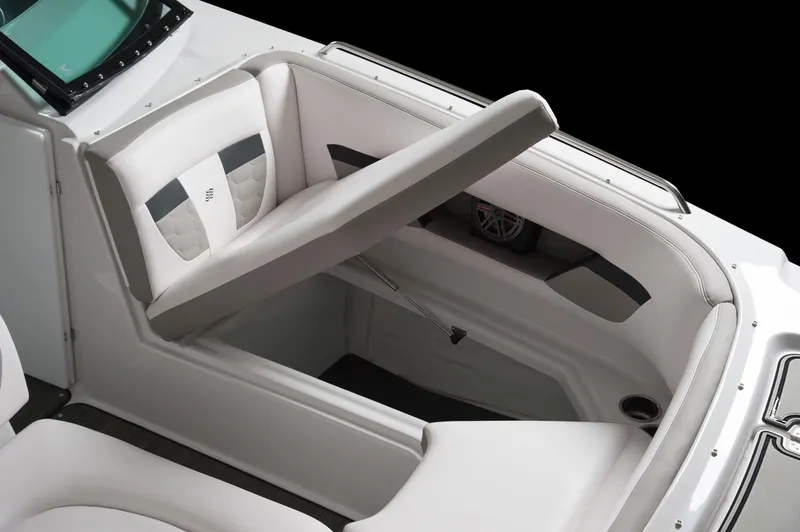 Slide: The Image of Manufacturer Provided Image: 2018 Four Winns HD240 OB boat interior seating area. - 12