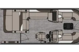Slide: The Image of Layout of 2026 Tahoe Pontoon LTZ Versatile Rear Bench Windshield. - 4