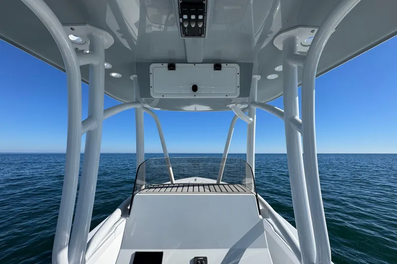 Slide: The Image of 2026 BlackJack 256 Coastal boat on open sea under clear blue sky. - 26