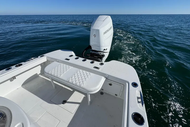 Slide: The Image of 2026 BlackJack 256 Coastal boat with Mercury engine on open water. - 31