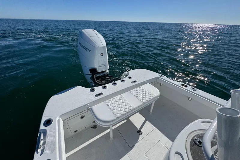 Slide: The Image of 2026 BlackJack 256 Coastal boat with Mercury engine on open water. - 33