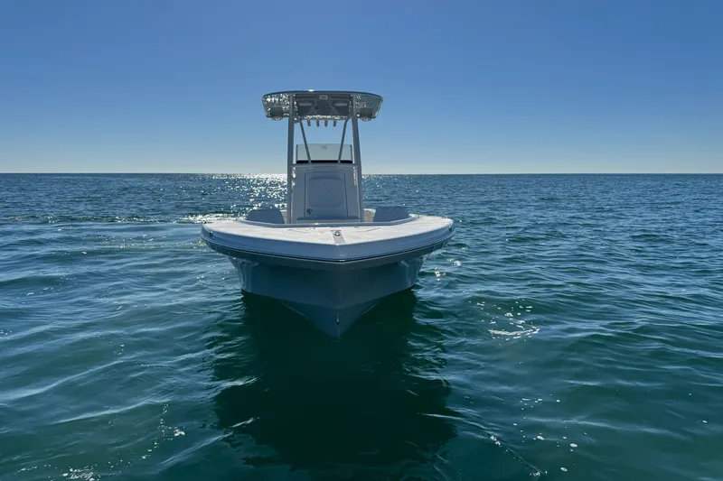 Slide: The Image of 2026 BlackJack 256 Coastal boat on open sea under clear blue sky. - 4