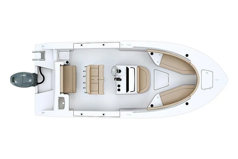 Slide: The Image of Manufacturer Provided Image: 2019 Sportsman Open 212 Center Console boat, top view layout. - 10