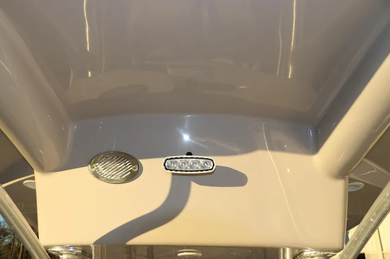 Slide: The Image of 2016 Sea Born FX21 Bay boat interior with lighting fixtures. - 20