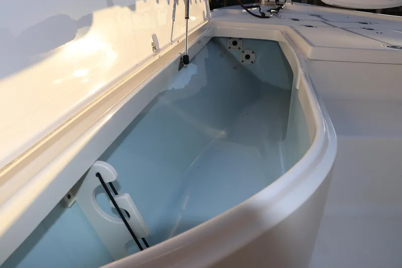 Slide: The Image of 2016 Sea Born FX21 Bay boat storage compartment, open and empty. - 27