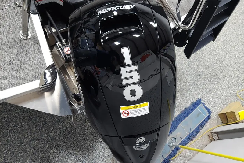 Slide: The Image of Mercury 150 outboard motor on 2026 Barletta Cabrio 22UC boat. - 4