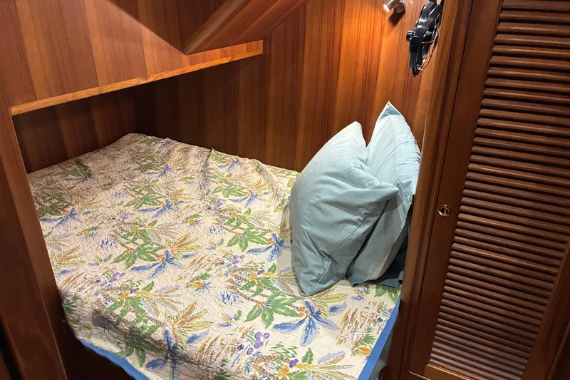 Slide: The Image of Cozy guest cabin interior of 2024 Helmsman Trawlers 43E PILOTHOUSE - 26