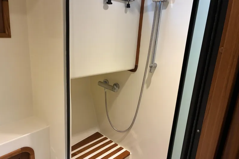 Slide: The Image of Shower area in 2024 Helmsman Trawlers 43E Pilothouse - 27