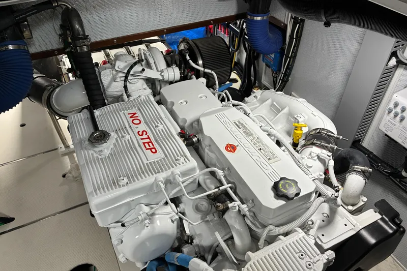Slide: The Image of 2024 Helmsman Trawlers 43E PILOTHOUSE engine room - 34