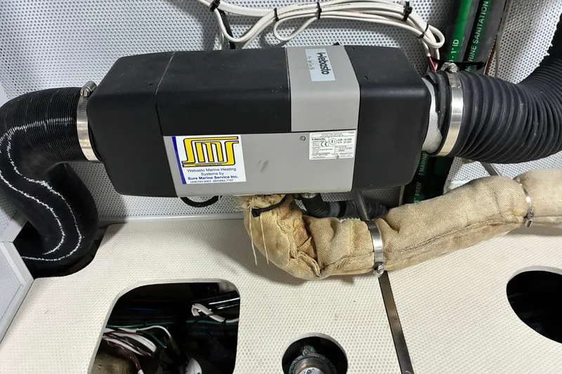 Slide: The Image of Webasto marine heating system in 2024 Helmsman Trawlers 43E Pilothouse engine room. - 37