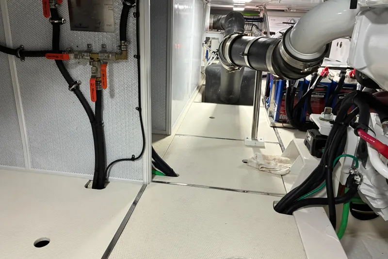 Slide: The Image of 2024 Helmsman Trawlers 43E PILOTHOUSE engine room - 39