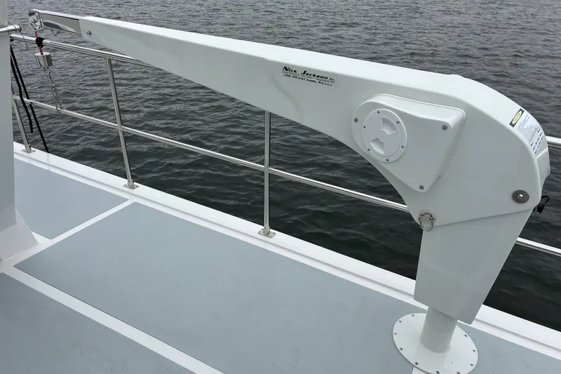Slide: The Image of 2024 Helmsman Trawlers 43E PILOTHOUSE davit system. - 68