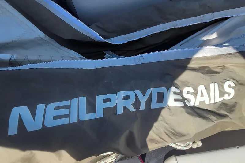 Slide: The Image of Neil Pryde sail bag on a Flying Tiger FT-10M, 2007 model. - 38