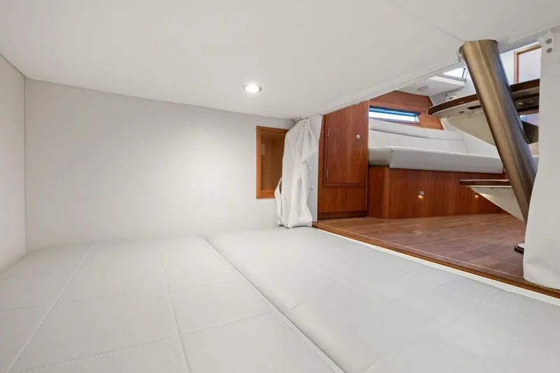 Slide: The Image of Luxurious interior of 2026 MJM 47R yacht with modern furnishings and elegant design. - 15