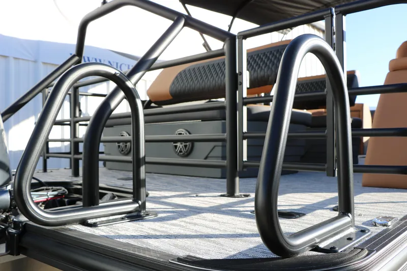 Slide: The Image of 2026 Sylvan L3 LZ DH Platinum Edition Tri-Toon deck with stylish railings and seating. - 9