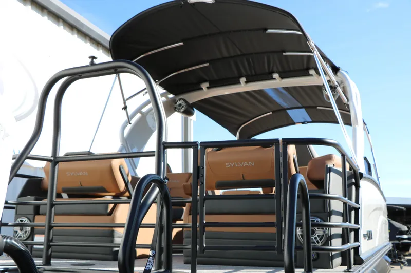 Slide: The Image of 2026 Sylvan G5 LZ DH Platinum Edition Tri-Toon with sleek design and luxurious seating. - 50