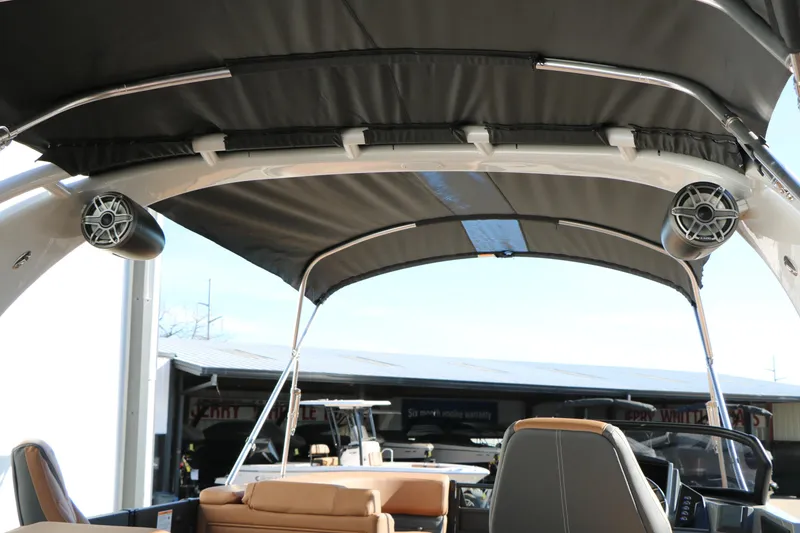 Slide: The Image of 2026 Sylvan G5 LZ DH Platinum Edition Tri-Toon with canopy and speakers. - 52