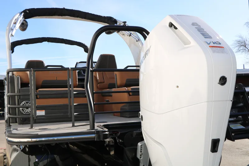 Slide: The Image of 2026 Sylvan G5 LZ DH Platinum Edition Tri-Toon with powerful Mercury V10 engine. - 8