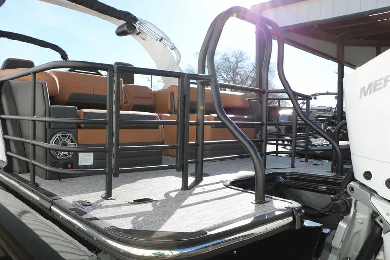 Slide: The Image of 2026 Sylvan G5 LZ DH Platinum Edition Tri-Toon with luxurious seating and modern design. - 9