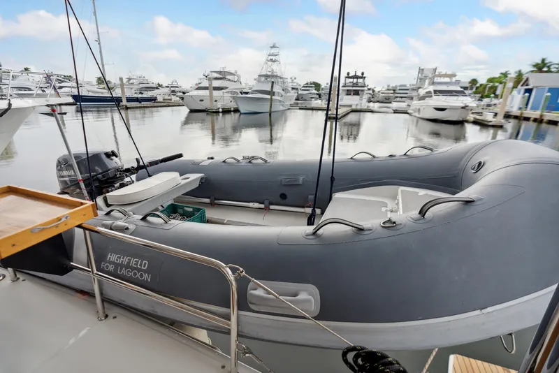 Slide: The Image of Interior of a 2019 Lagoon 42 yacht with modern amenities. - 20