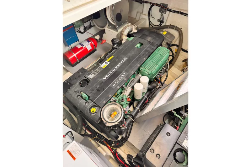 Slide: The Image of Engine room of 2020 Beneteau Gran Turismo 46 with Volvo Penta IPS 600 engine. - 34