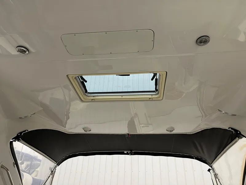 Slide: The Image of Interior view of 2011 Crownline 350 CR boat deck. - 33