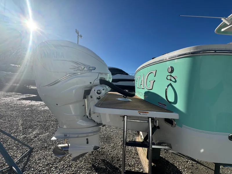 Slide: The Image of Regulator 31 boat 2022 with Yamaha XTO outboard motor. - 6