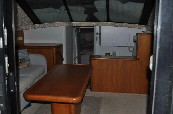 Slide: The Image of Interior of a 1993 Silverton 37 Convertible yacht. - 15