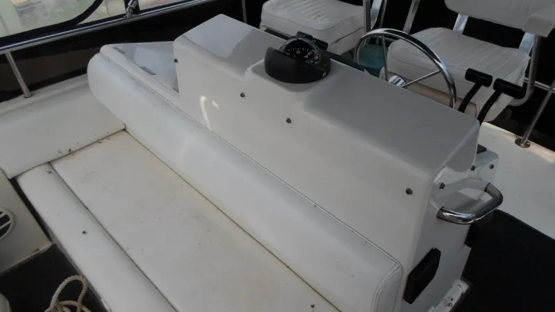 Slide: The Image of Interior of a 1993 Silverton 37 Convertible boat. - 4
