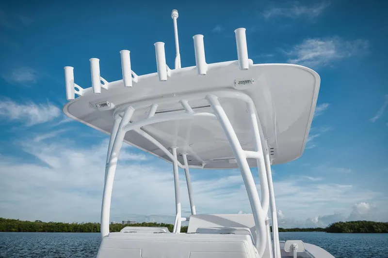 Slide: The Image of 2024 Birdsall 30 boat with T-top on a sunny day. - 20