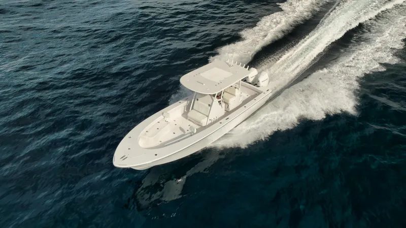 Slide: The Image of 2024 Birdsall 30 boat cruising on open water. - 35