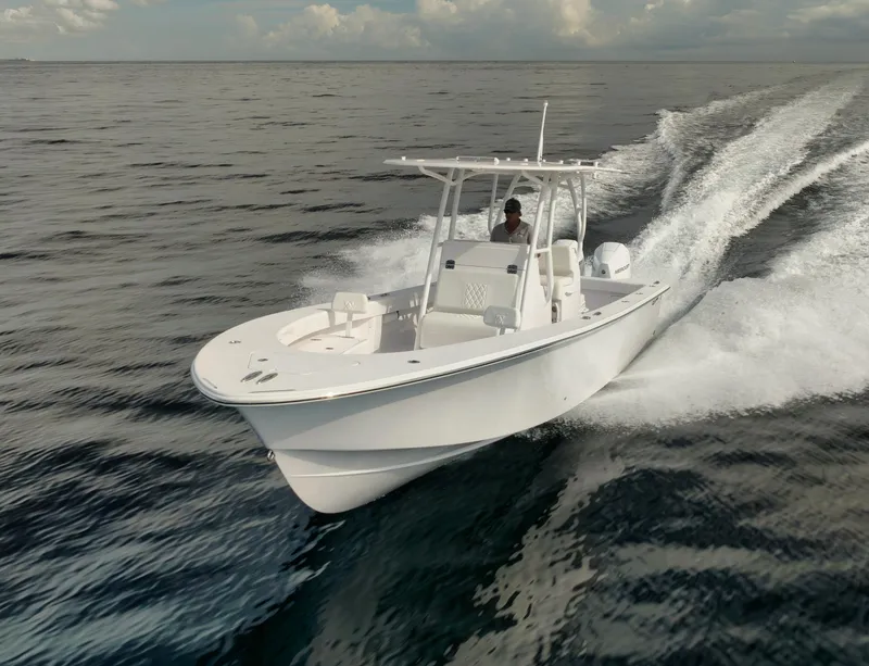 Slide: The Image of 2024 Birdsall 30 boat cruising on open water. - 37