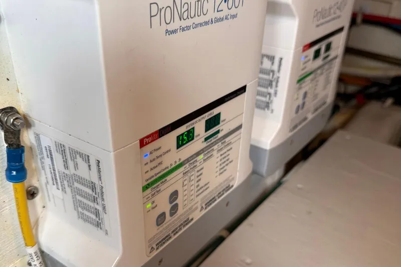 Slide: The Image of ProNautic 1200P power unit in 2013 Carver C34 boat engine room. - 38