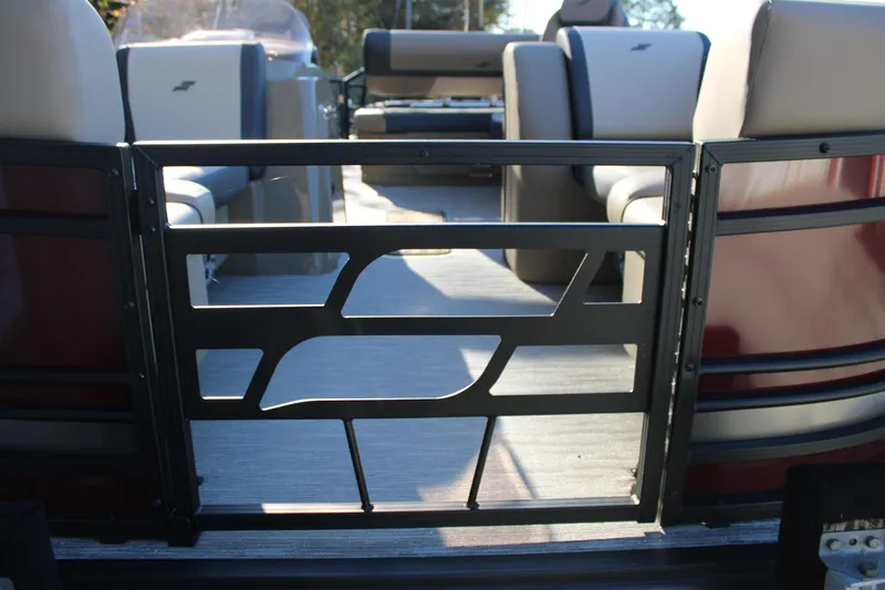 Slide: The Image of 2026 Starcraft EXS 3 DL boat interior with modern seating and sleek design. - 35