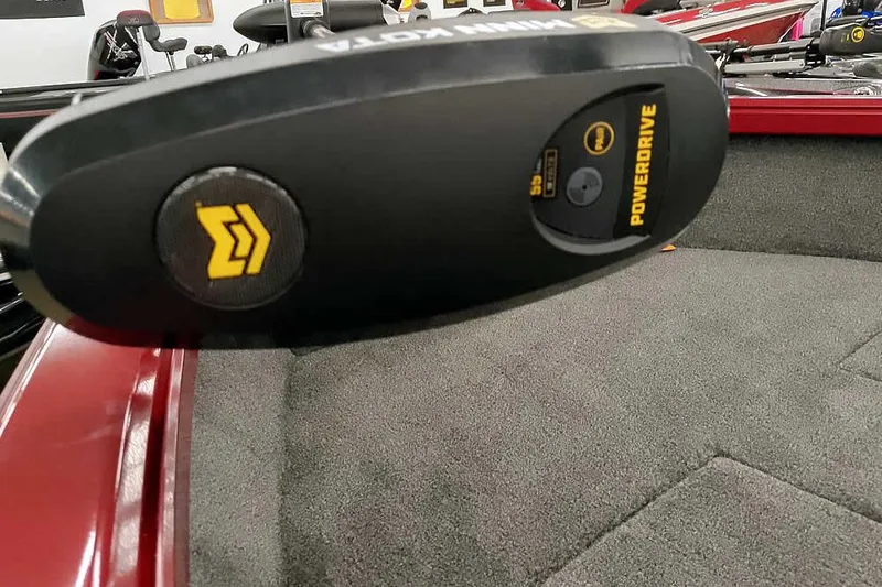 Slide: The Image of Close-up of a 2026 Ranger Aluminum VS1665 SC boat's PowerDrive trolling motor. - 7