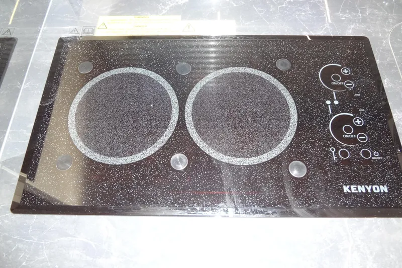 Slide: The Image of Luxurious interior of 2023 Prestige 420S yacht with modern seating and elegant design. - 24