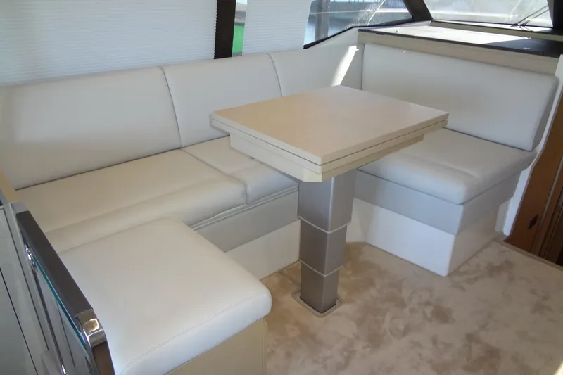 Slide: The Image of Modern kitchen area in 2023 Prestige 420S yacht with stainless steel appliances. - 31