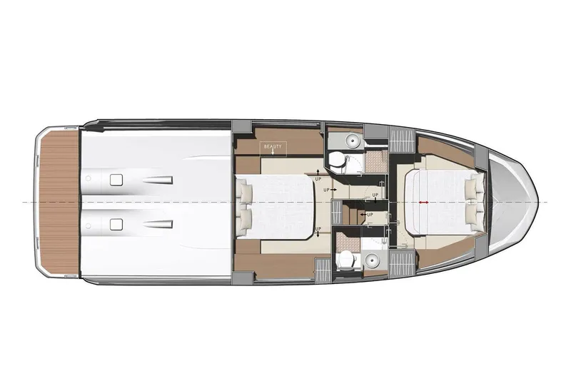 Slide: The Image of Control panel of a 2023 Prestige 420S with status lights and emergency stop. - 78