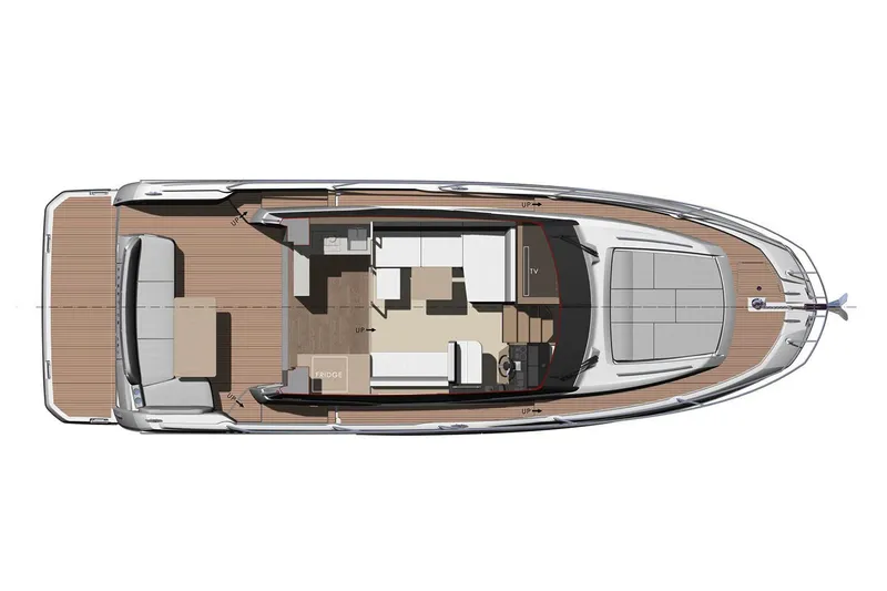Slide: The Image of Electrical panel with wiring in a 2023 Prestige 420S yacht. - 79